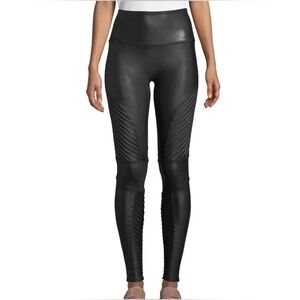 SPANX Black Moto Leggings